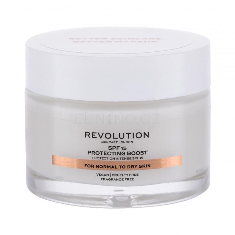 Revolution Skincare Moisture Cream Normal to Dry Skin SPF15 Denní pleťový krém pro ženy 50 ml