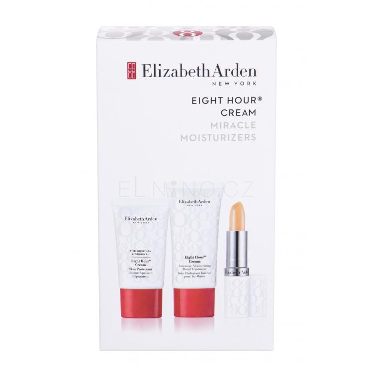 Elizabeth Arden Eight Hour Cream Skin Protectant Dárková kazeta tělový balzám 15 ml + balzám na rty SPF15 3,7 g + krém na ruce 30 ml