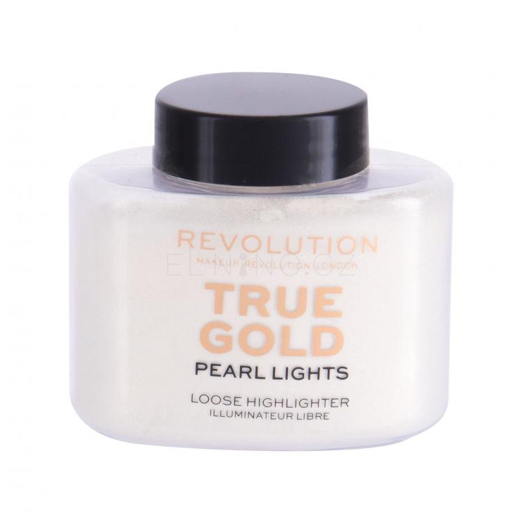 Makeup Revolution London Pearl Lights Rozjasňovač pro ženy 25 g Odstín True Gold