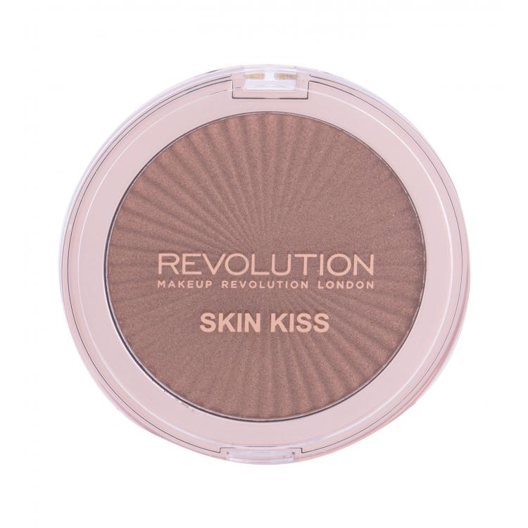 Makeup Revolution London Skin Kiss Rozjasňovač pro ženy 14 g Odstín Sun Kiss