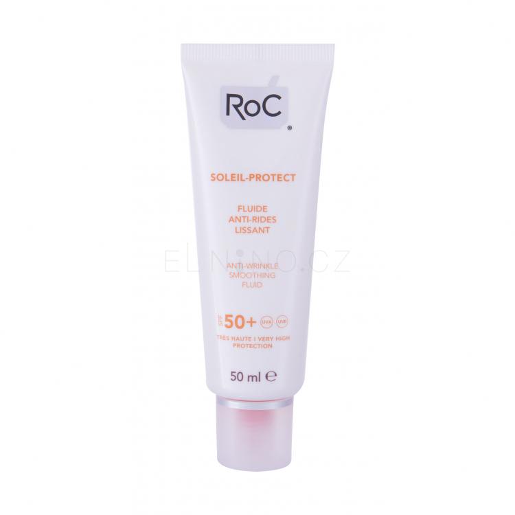 RoC Soleil-Protect Anti-Wrinkle SPF50+ Opalovací přípravek na obličej pro ženy 50 ml