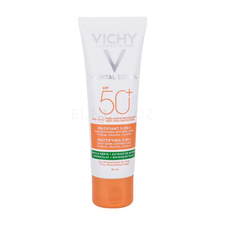 Vichy Capital Soleil Mattifying 3-in-1 SPF50+ Opalovací přípravek na obličej pro ženy 50 ml