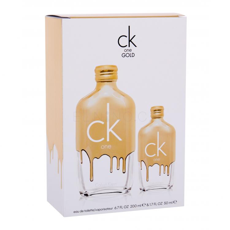 Calvin Klein CK One Gold Dárková kazeta toaletní voda 200 ml + toaletní voda 50 ml