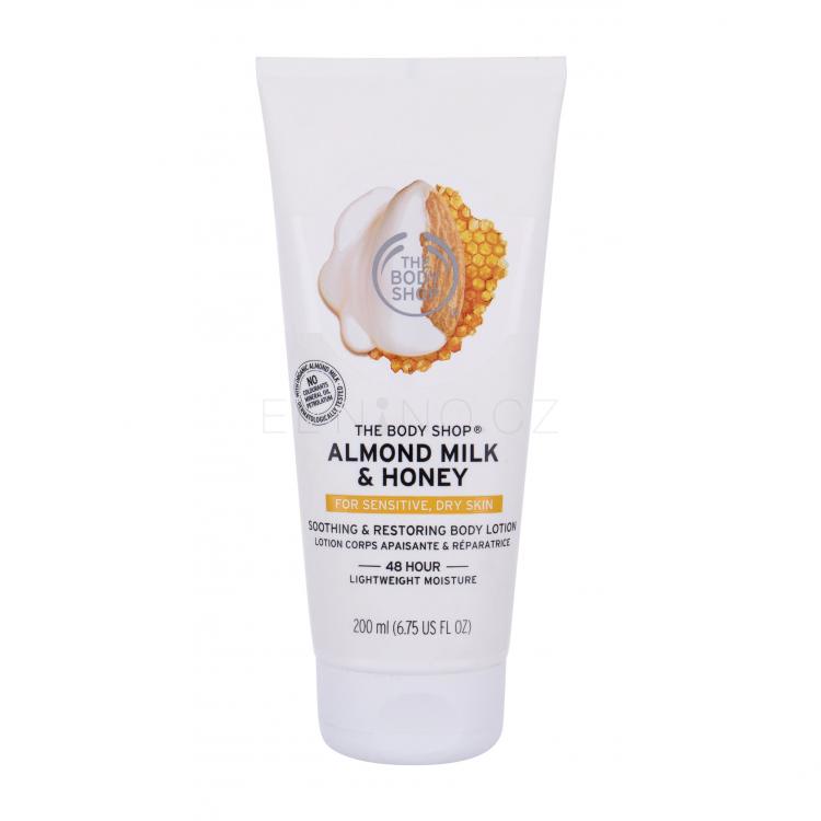 The Body Shop Almond Milk &amp; Honey Body Lotion For Dry Sensitive Skin Tělové mléko pro ženy 200 ml