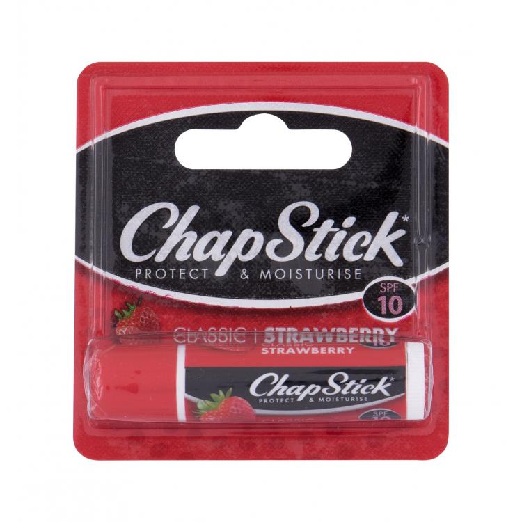 ChapStick Classic SPF10 Strawberry Balzám na rty pro ženy 4 g