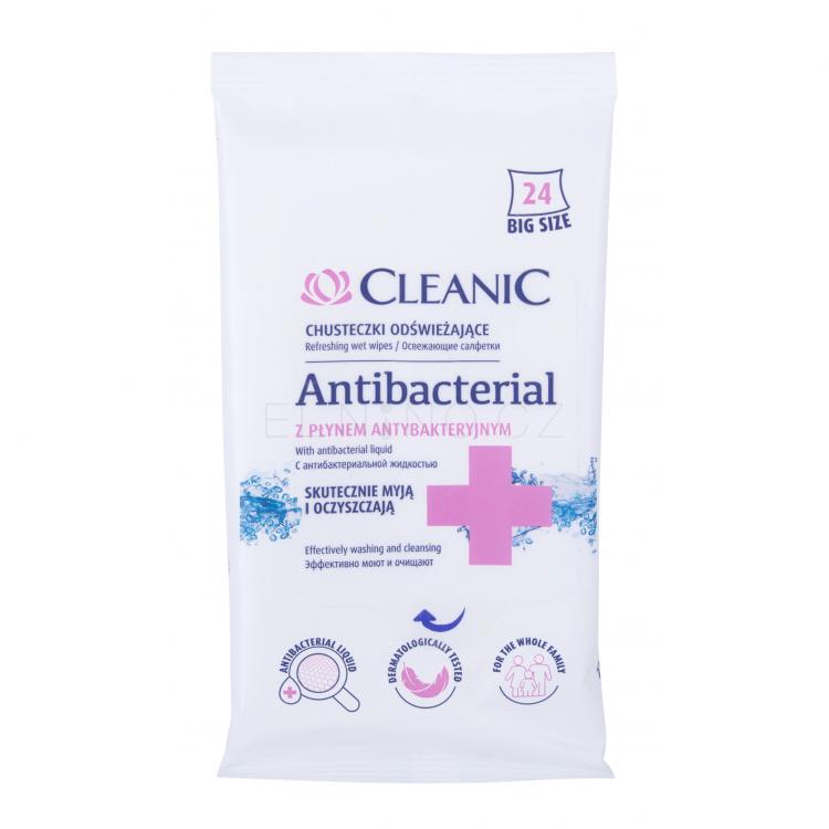 Cleanic Antibacterial Refreshing Wet Wipes Antibakteriální přípravek 24 ks