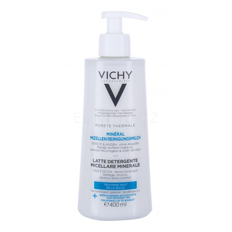 Vichy Pureté Thermale Mineral Milk For Dry Skin Čisticí mléko pro ženy 400 ml