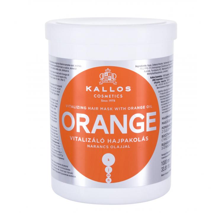 Kallos Cosmetics Orange Maska na vlasy pro ženy 1000 ml