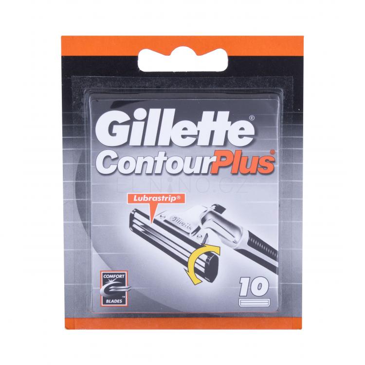 Gillette Contour Plus Náhradní břit pro muže 10 ks