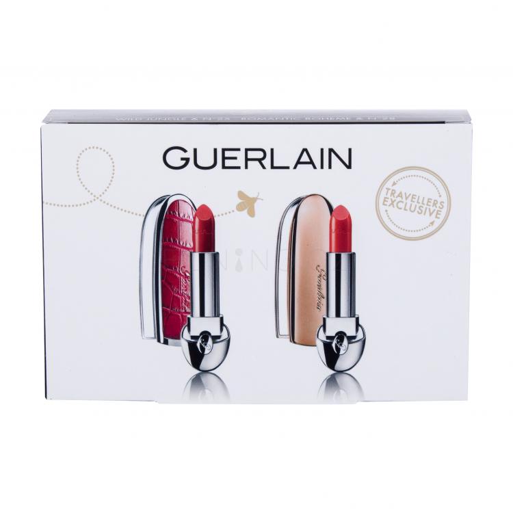 Guerlain Rouge G De Guerlain Dárková kazeta rtěnka 3,5 g + rtěnka 3,5 g 28 Romantic Boheme
