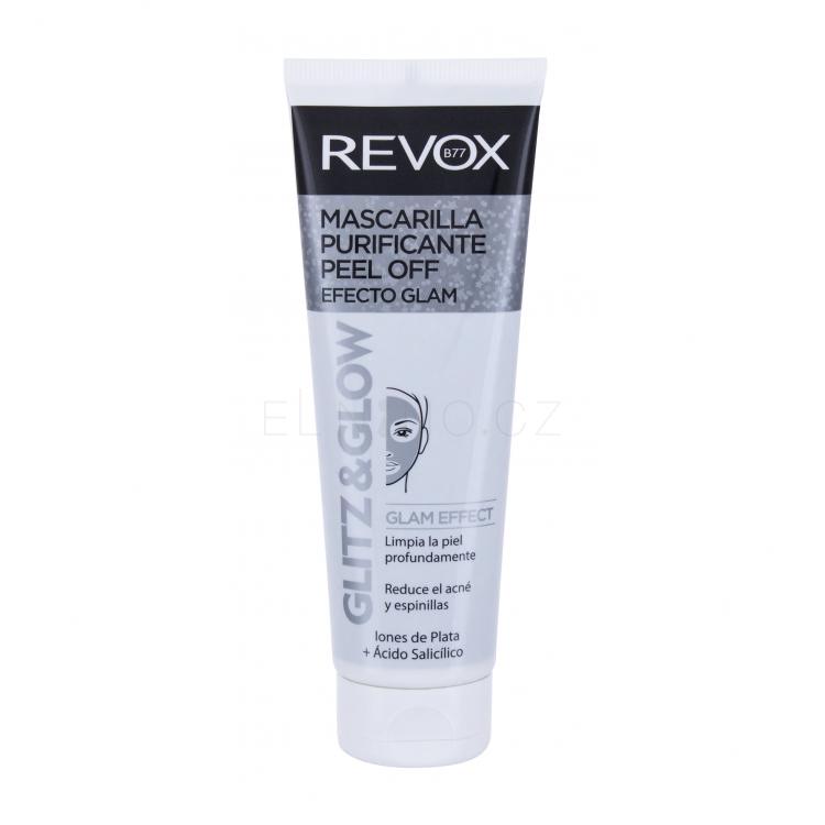 Revox Glitz &amp; Glow Silver Purifying Pleťová maska pro ženy 80 ml