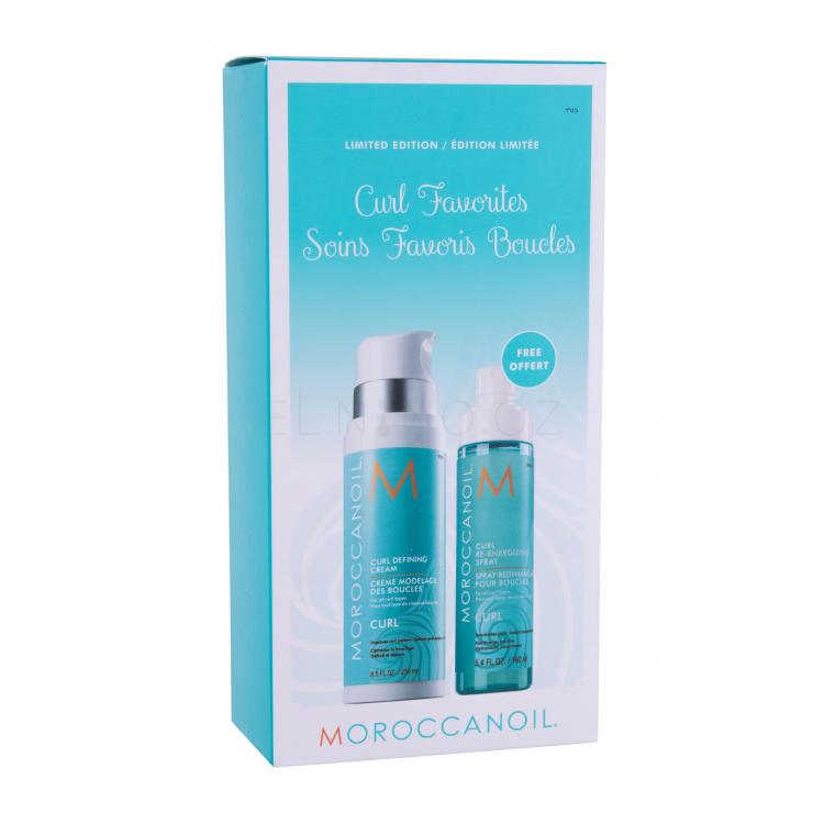 Moroccanoil Curl Favorites Dárková kazeta krém pro kudrnaté vlasy Curl Defining Cream 250 ml + sprej na vlasy Curl Re-Energizing Spray 160 ml