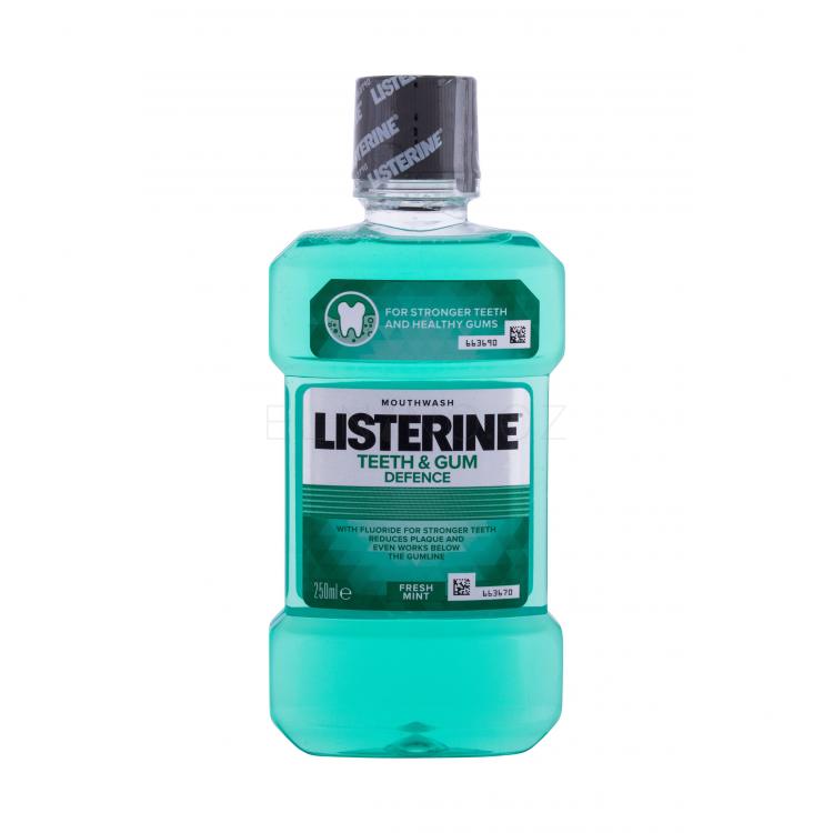 Listerine Teeth &amp; Gum Defence Defence Fresh Mint Mouthwash Ústní voda 250 ml