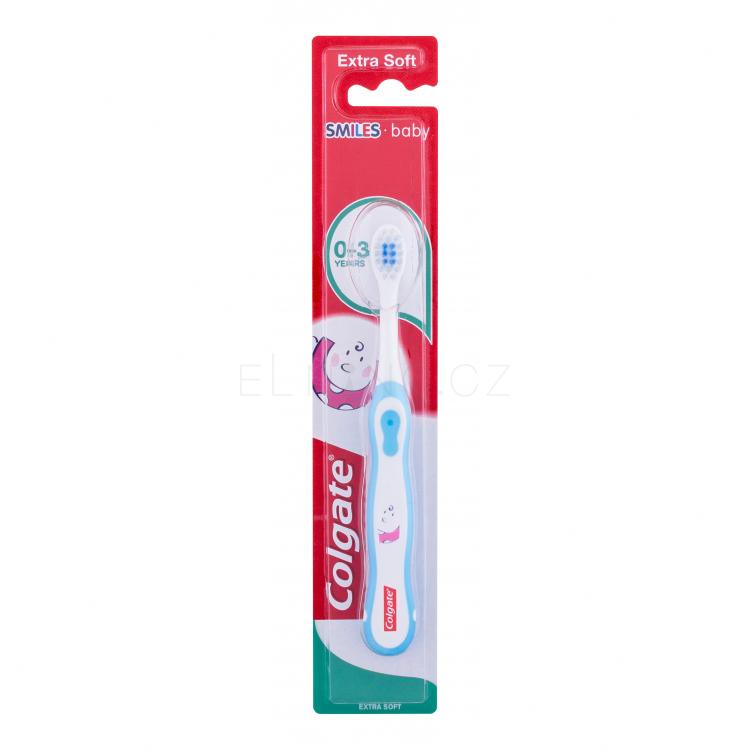 Colgate Kids Smiles Baby Extra Soft 0-3 Klasický zubní kartáček pro děti 1 ks