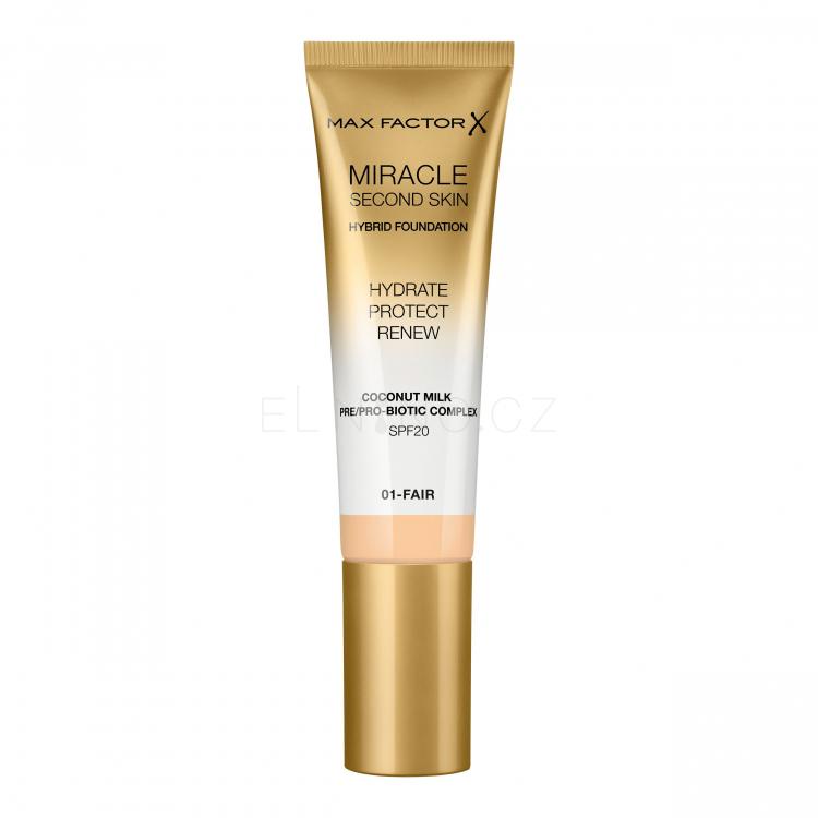 Max Factor Miracle Second Skin SPF20 Make-up pro ženy 30 ml Odstín 01 Fair