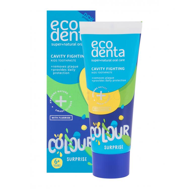 Ecodenta Toothpaste Cavity Fighting Colour Surprise Zubní pasta pro děti 75 ml