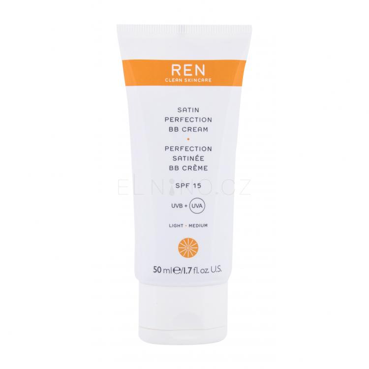 REN Clean Skincare Satin Perfection SPF15 BB krém pro ženy 50 ml Odstín Light/Medium