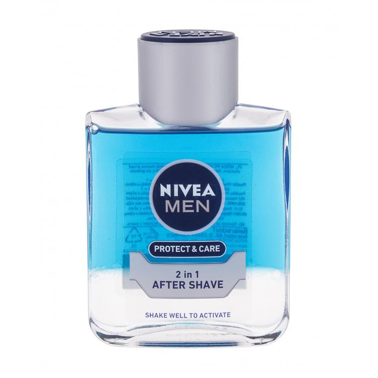 Nivea Men Protect &amp; Care 2in1 Voda po holení pro muže 100 ml