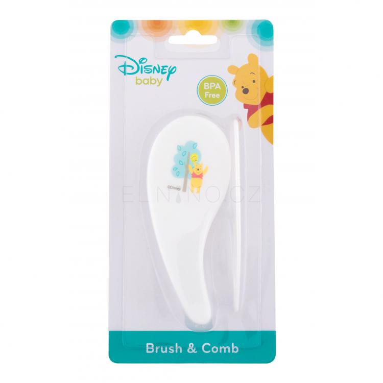 Disney Winnie The Pooh Dárková kazeta kartáč na vlasy 1 ks + hřeben na vlasy 1 ks