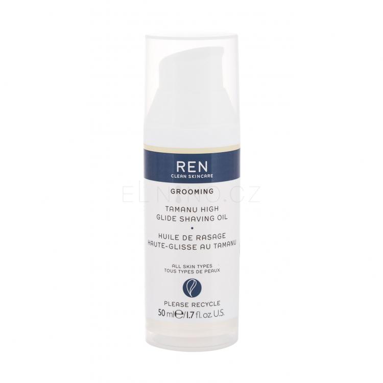 REN Clean Skincare Grooming Tamanu High Glide Shaving Oil Gel na holení pro muže 50 ml tester