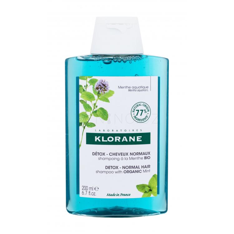 Klorane Aquatic Mint Detox Šampon pro ženy 200 ml