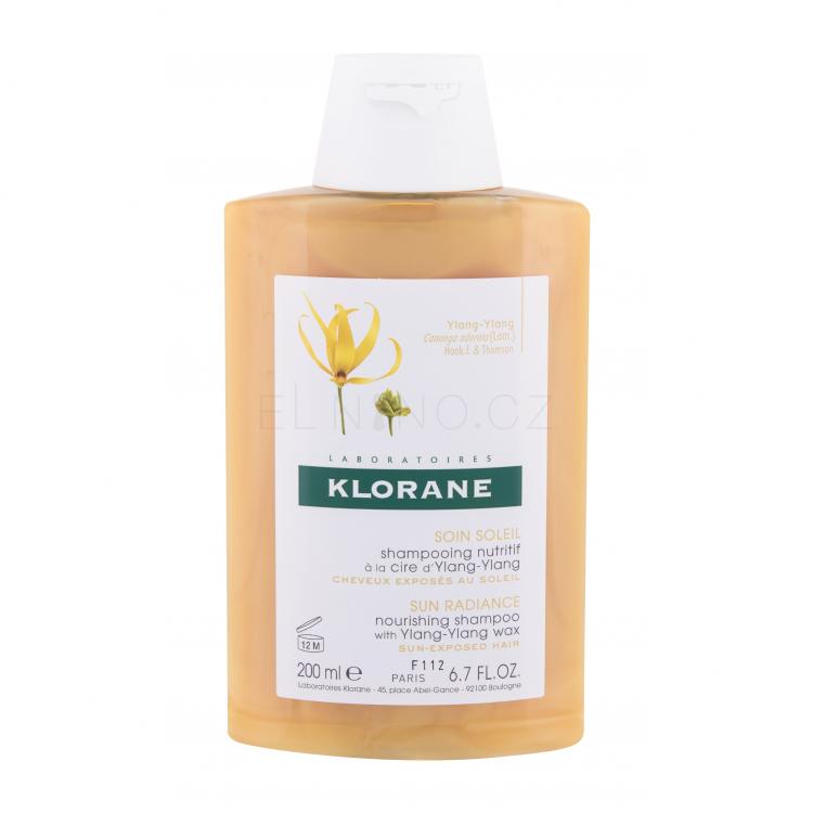 Klorane Ylang-Ylang Wax Sun Radiance Šampon pro ženy 200 ml