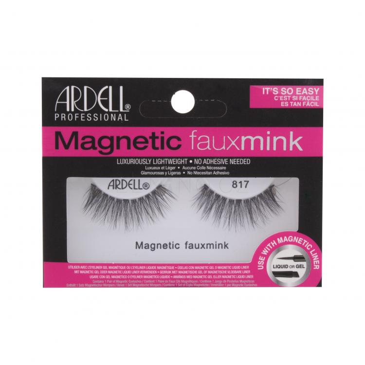 Ardell Magnetic Faux Mink 817 Umělé řasy pro ženy 1 ks Odstín Black