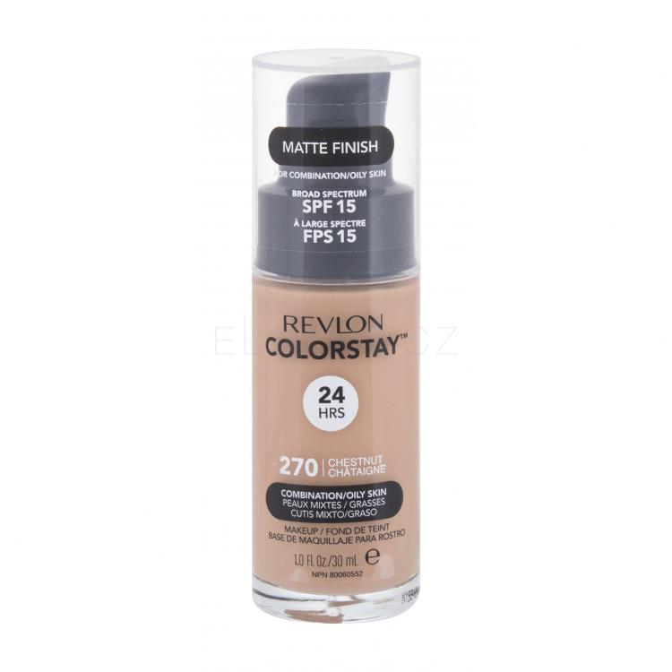 Revlon Colorstay Combination Oily Skin SPF15 Make-up pro ženy 30 ml Odstín 270 Chestnut