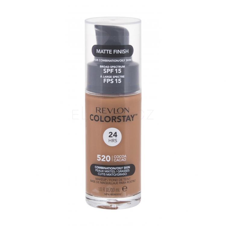 Revlon Colorstay Combination Oily Skin SPF15 Make-up pro ženy 30 ml Odstín 520 Cocoa