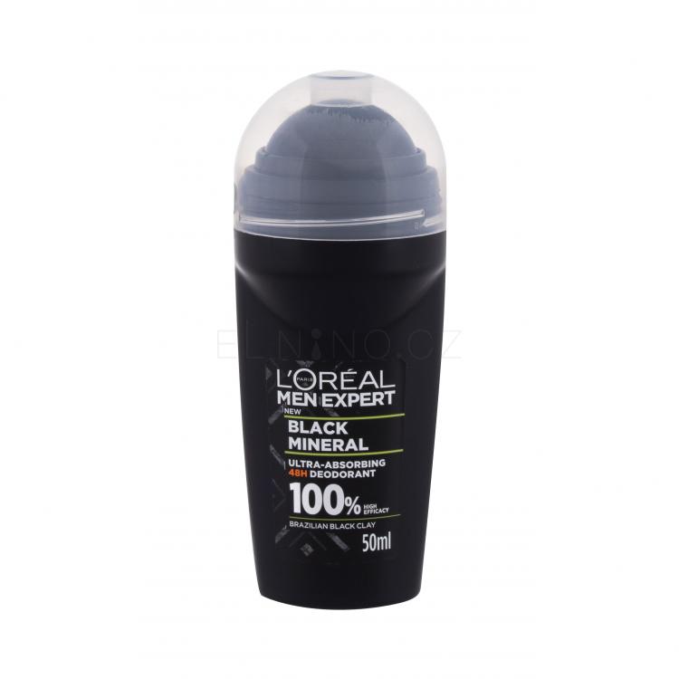 L&#039;Oréal Paris Men Expert Black Mineral 48H Deodorant pro muže 50 ml