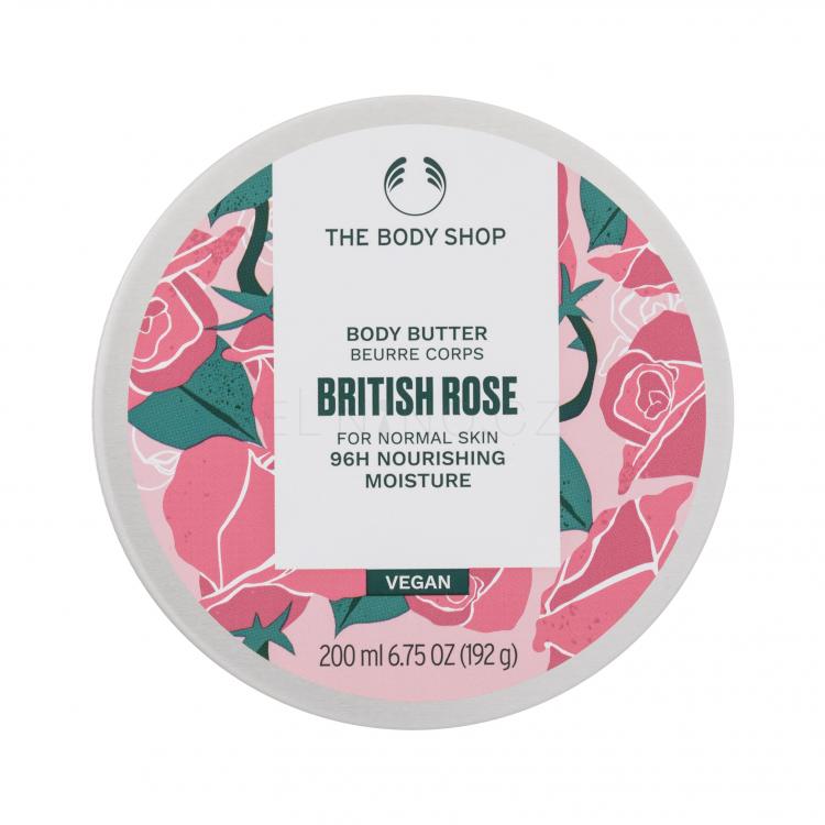 The Body Shop British Rose Tělové máslo pro ženy 200 ml