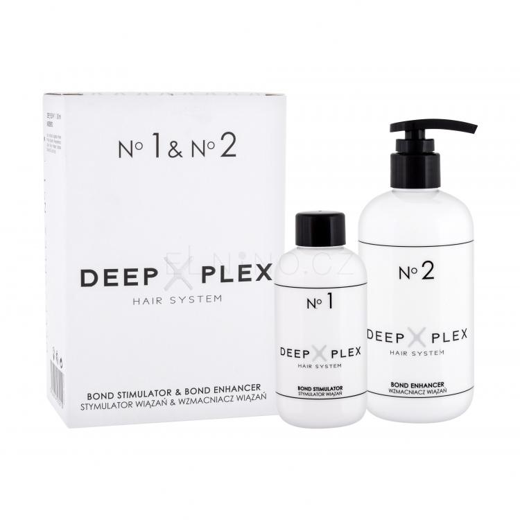 Stapiz Deep_Plex No. 1 &amp; No. 2 Dárková kazeta stimulátor Deep Plex Bond Stimulator No. 1 150 ml + posilovač vlasů Deep Plex Bond Enhancer No. 2 290 ml