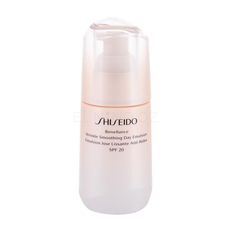 Shiseido Benefiance Wrinkle Smoothing Day Emulsion SPF20 Denní pleťový krém pro ženy 75 ml tester