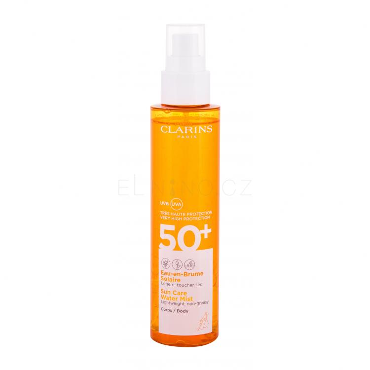 Clarins Sun Care Water Mist SPF50+ Opalovací přípravek na tělo pro ženy 150 ml tester