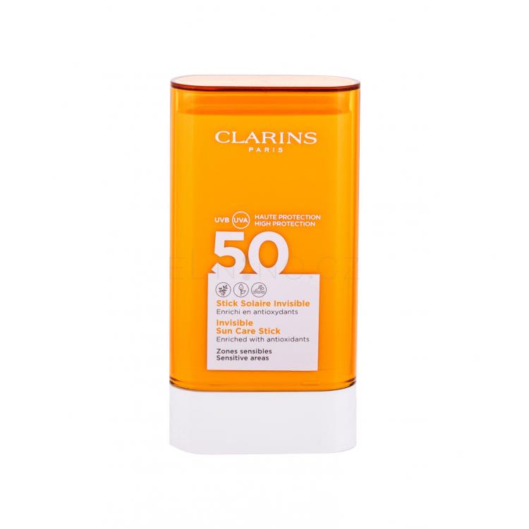 Clarins Sun Care Invisible SPF50 Opalovací přípravek na obličej pro ženy 17 g tester