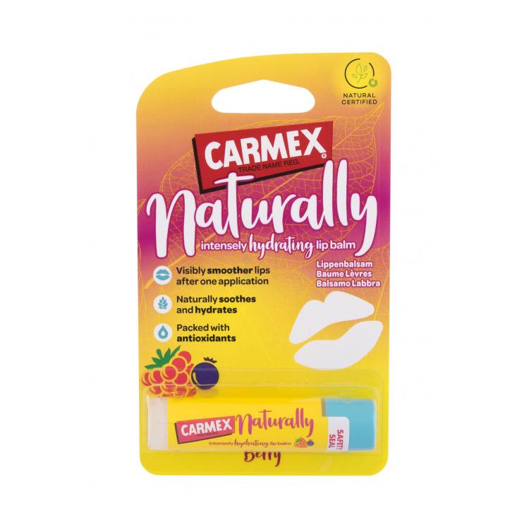 Carmex Naturally Berry Balzám na rty pro ženy 4,25 g
