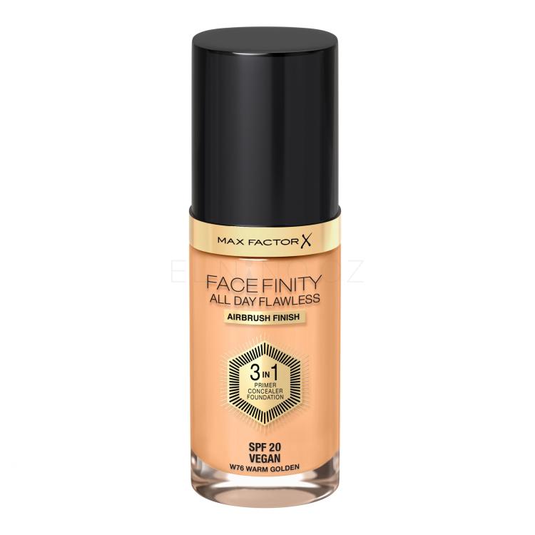 Max Factor Facefinity All Day Flawless SPF20 Make-up pro ženy 30 ml Odstín W76 Warm Golden