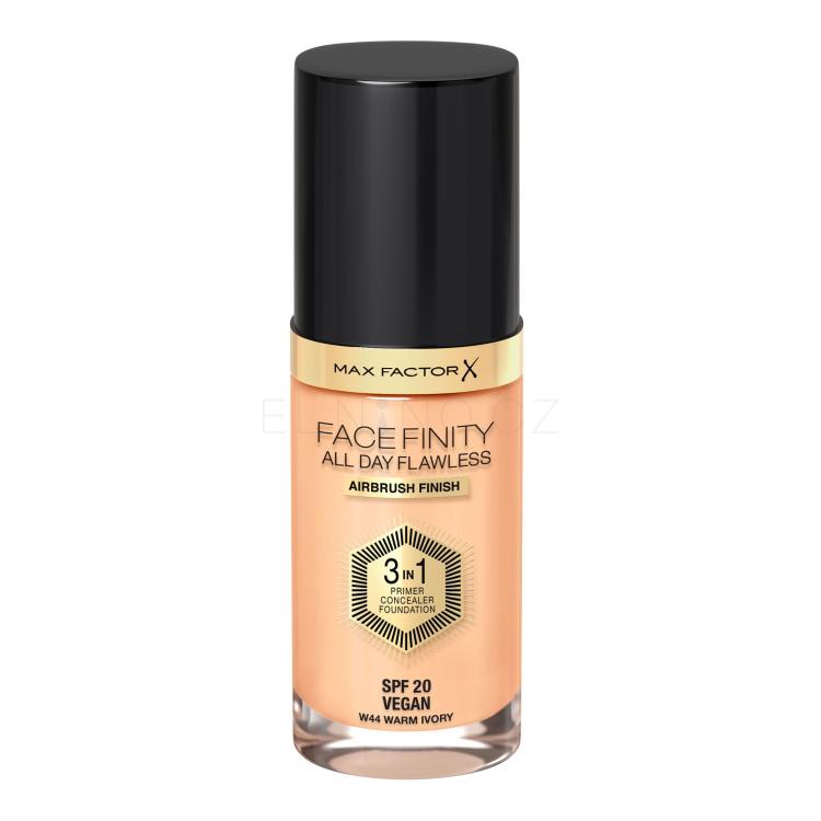 Max Factor Facefinity All Day Flawless SPF20 Make-up pro ženy 30 ml Odstín W44 Warm Ivory
