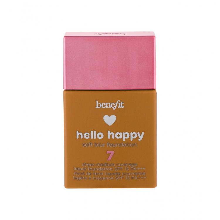 Benefit Hello Happy SPF15 Make-up pro ženy 30 ml Odstín 07 Medium-Tan Warm poškozená krabička