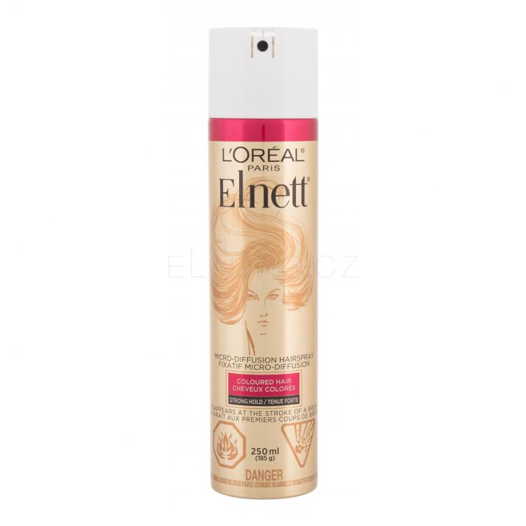 L&#039;Oréal Paris Elnett Coloured Hair Micro-Diffusion Lak na vlasy pro ženy 250 ml