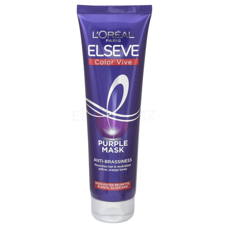 L&#039;Oréal Paris Elseve Color-Vive Purple Mask Maska na vlasy pro ženy 150 ml