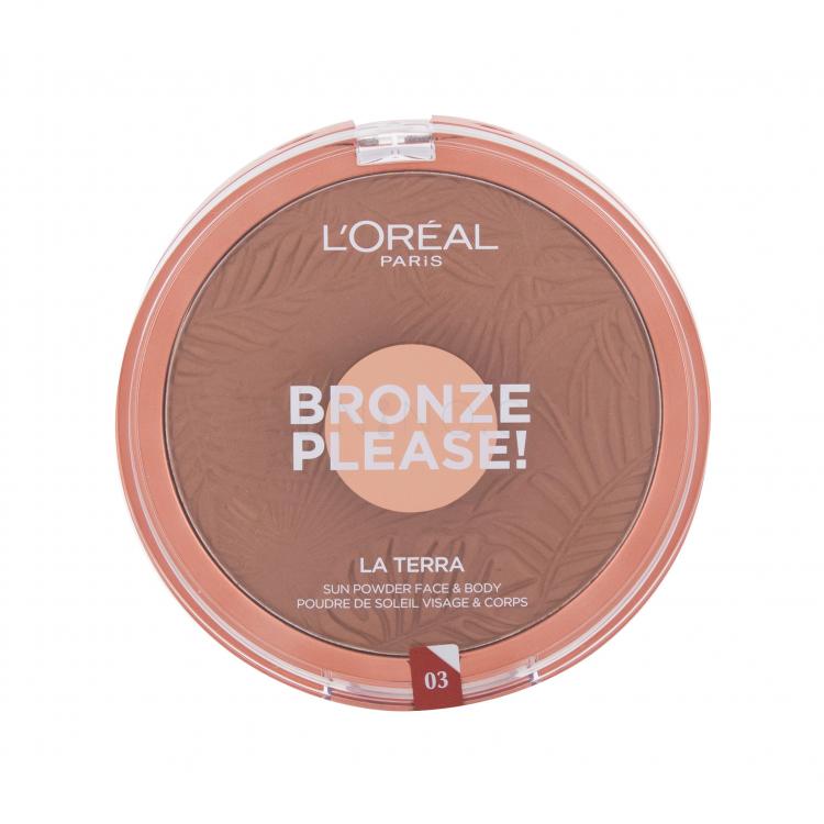 L&#039;Oréal Paris Bronze Please! Bronzer pro ženy 18 g Odstín 03