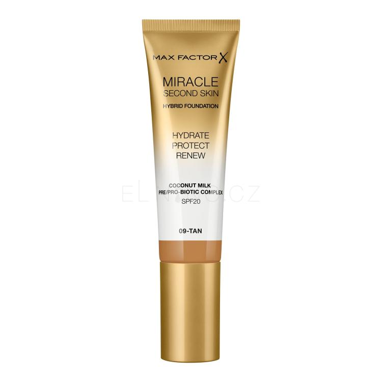 Max Factor Miracle Second Skin SPF20 Make-up pro ženy 30 ml Odstín 09 Tan