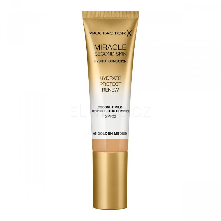 Max Factor Miracle Second Skin SPF20 Make-up pro ženy 30 ml Odstín 06 Golden Medium