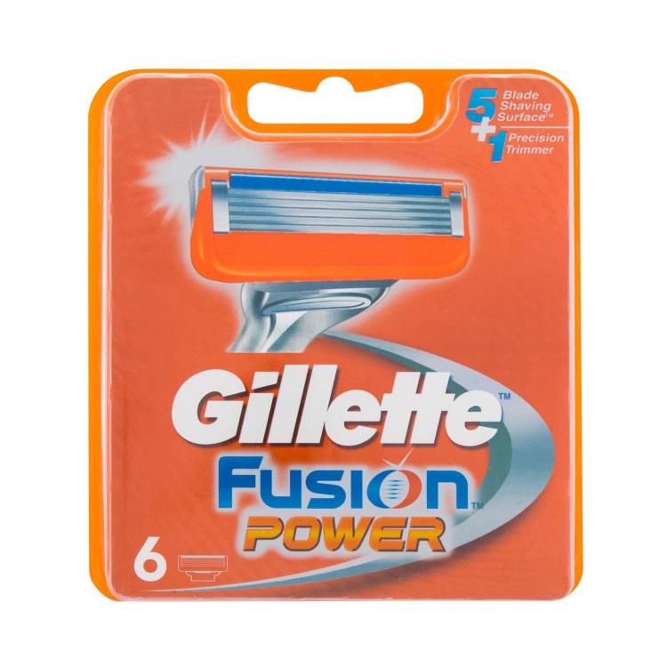 Gillette Fusion Power Náhradní břit pro muže 6 ks