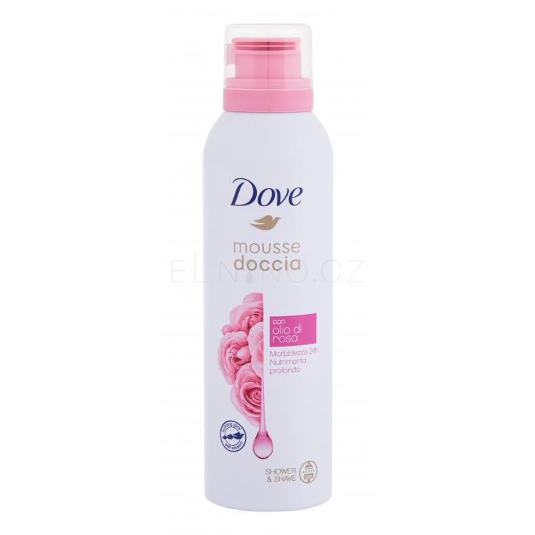 Dove Shower Mousse Rose Oil Sprchová pěna pro ženy 200 ml