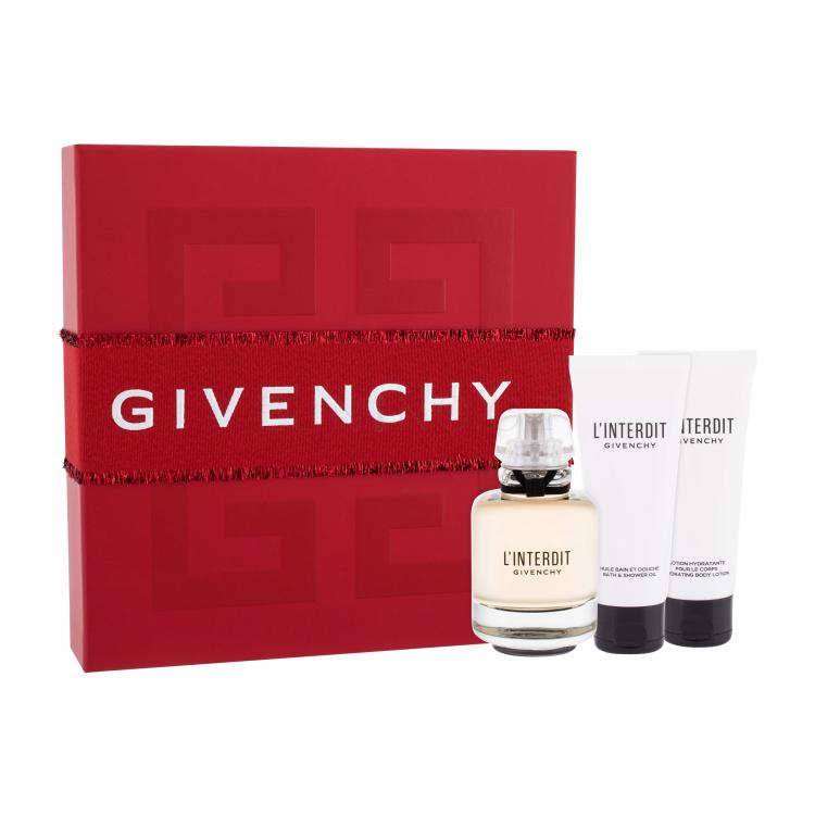 Givenchy L&#039;Interdit Dárková kazeta parfémovaná voda 80 ml +  tělové mléko 75 ml + sprchový gel 75 ml