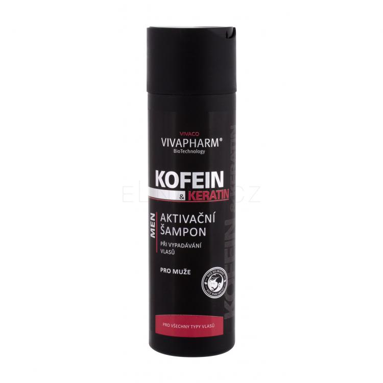 Vivaco VivaPharm Keratin &amp; Caffeine Šampon pro muže 200 ml