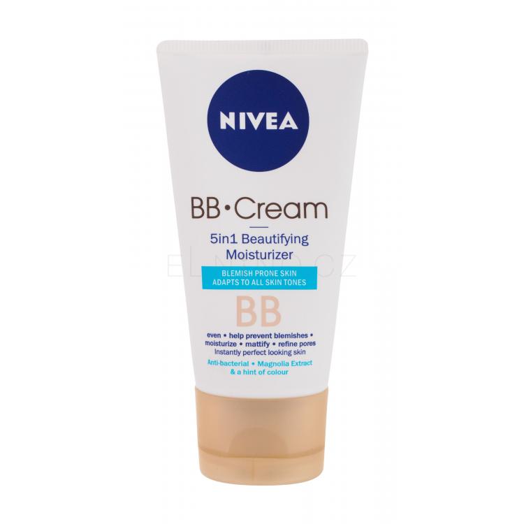 Nivea BB Cream 5in1 Beautifying Moisturizer BB krém pro ženy 50 ml