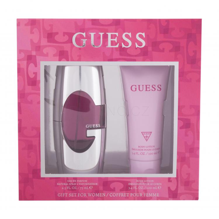 GUESS Guess For Women Dárková kazeta parfémovaná voda 75 ml + tělové mléko 100 ml